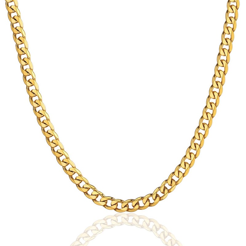 ChainsPro Silver and Gold Chains Men Golden Necklace 22inch Rapper Hip Hop Jewelry friend Father Husband Gift - Image 1